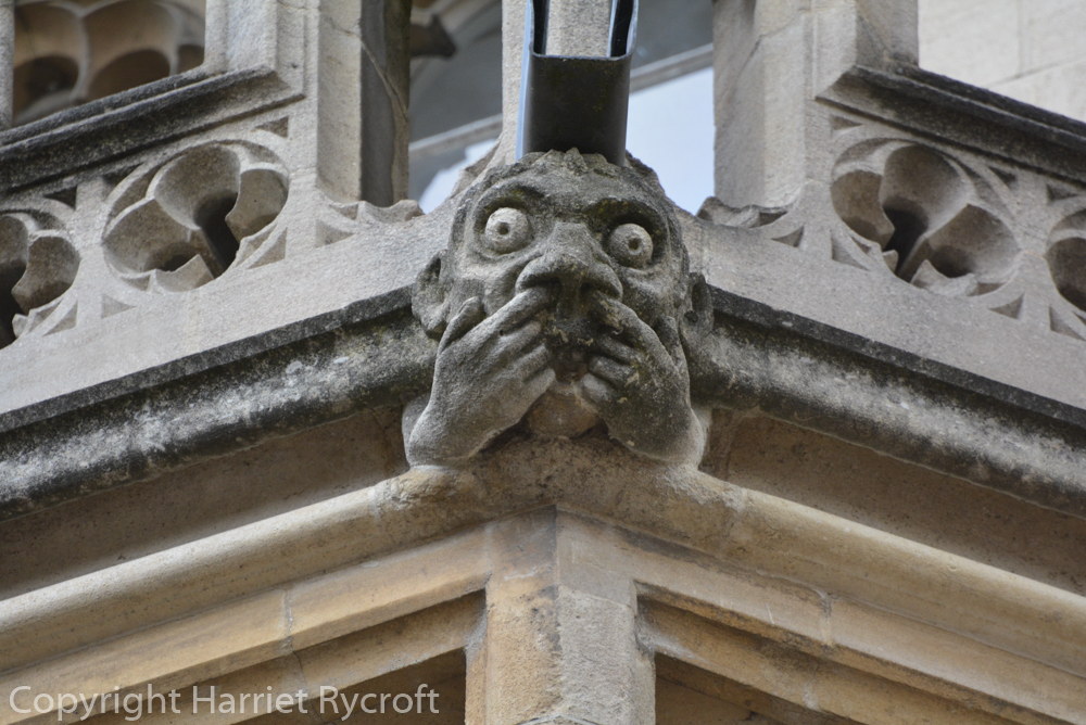 Boo! Gargoyle on Exeter College, Oxford